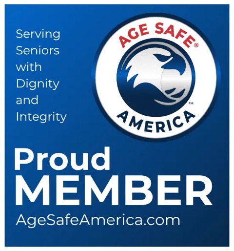 AGE SAFE AMERICA Senior Home Safety Specialist badge. 